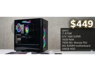 Refurbished/used PC⚠️ No Power Supply ⚠️still in perfect condition no OC all parts work smoothly and perfectly