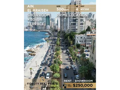 Showroom for rent  Ain EL Mraisseh NY358 معرض للإيجار  في عين المريسة