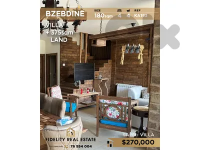 Villa for sale in Bzebdine KA193 فيلا للبيع في بزبدين