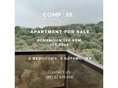 Apartment for sale in bshamoun 156SQM
