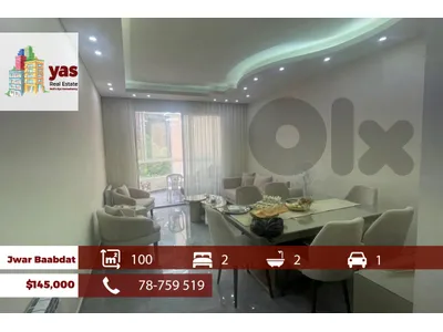 Jwar Baabdat 100m2 | Mountain View | Modern Flat | Calm Area | TCH
