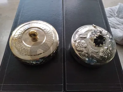 Silver plated bonboniere 2 pieces