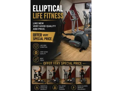 Elliptical life fitness like new very good quality and price