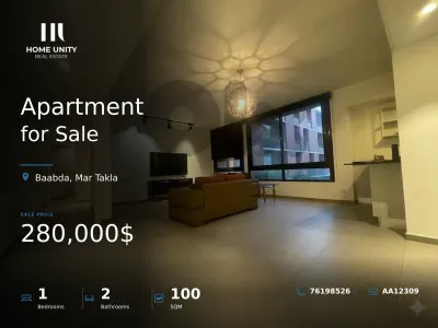 apartment for sale in Mar Takla, Baabda