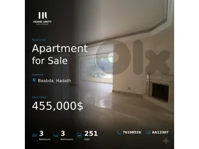 brand new apartment for sale in Hadath, Baabda