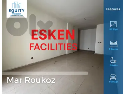 135 SQM Apartment For Sale In Mar Roukoz شقة للبيع #RS44753