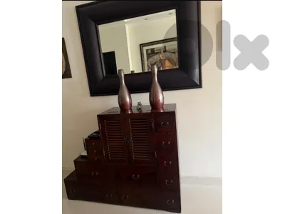 Console with Mirror