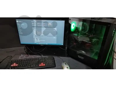 full gaming pc 3060ti 8gb 16gb ram 1tb nvme 1tb  hdd screen 24 165hz dahua i5 12400f
