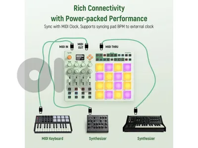 Synido TempoPAD C16 Wireless MIDI Controller Bluetooth Beat Maker MIDI