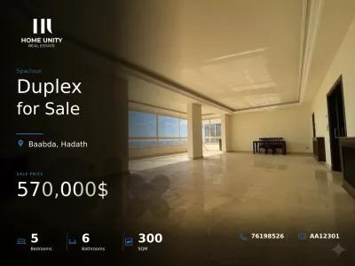 duplex for sale in Baabda, Lebanon