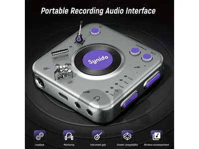 Synido Live Dock A20 Audio Interface Music Recording Sound Card