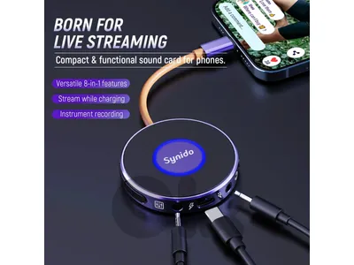 Synido Live Dock Live 10 Audio Interface Sound Card