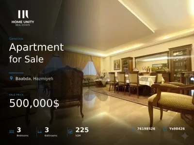 Apartment for Sale in Hazmiyeh, Baabda