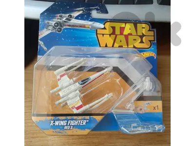 Star Wars X-Wing Fighter plastic model.