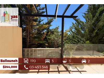 Ballouneh 170m2 | 70m2 Terrace | Ultra Upgraded | Excellent Condition Ballouneh 170m2 | 70m2 Terrace | Ultra Upgraded | Excellent Condition