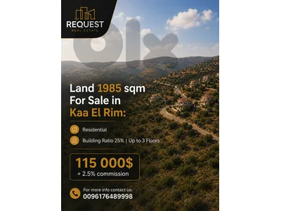 Land For Sale in Kaa El Rim عقار للبيع في قاع الريم