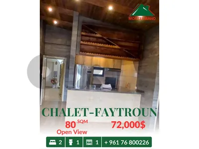 80 sqm Chalet For Sale in Faytroun فيطرون with Open View