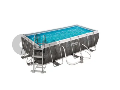 Bestway Power Steel Rectangular Ground Pool 404x201x100 cm -حمام سباحة