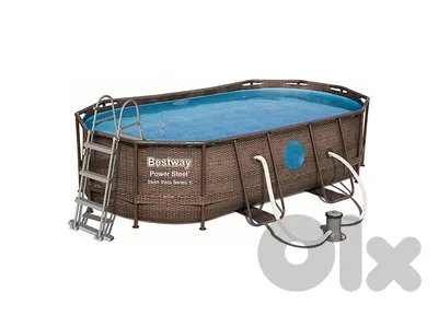 Bestway Power Steel Oval Pool 427 x 250 x 100 cm - حمام سباحة بيست واي