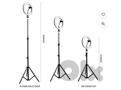 KEMOR 10 inch selfie ring light with tripod stand (original)