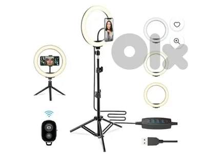 KEMOR 10 inch selfie ring light with tripod stand (original)