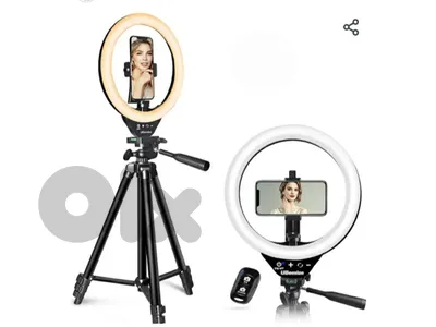UBeesize 10” LED Ring Light with Stand & Phone Holder,&remote control
