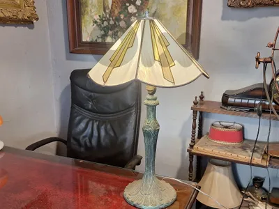 vintage tiffany art deco lamp
