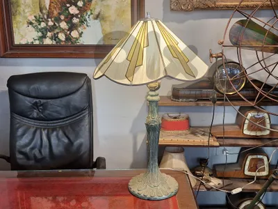 vintage tiffany art deco lamp