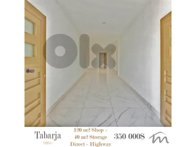 Tabarja | 120m² Shop + 40m² Storage | Prime Location ~ Highway | Catch