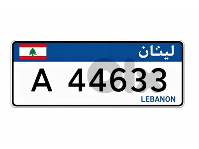 Special Plate Number 44633