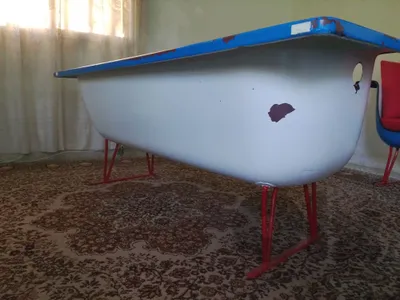 Handmade upcycled bathtub sofa
