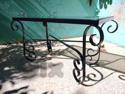 handmade fer forgé coffee table