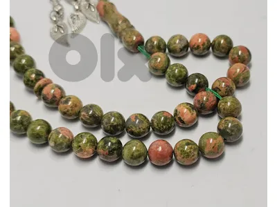 15$ مسبحة حجر الاوناكيت unakite