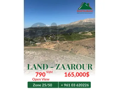 790 sqm Land For Sale in Zaarour زعرور with Open View