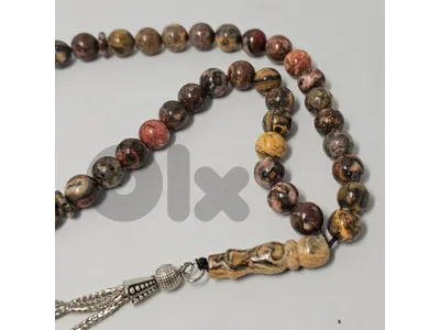 20$ مسبحة من حجر الجاسبر jasper
