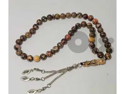 20$ مسبحة من حجر الجاسبر jasper