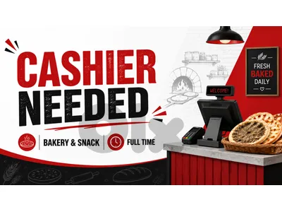 Female Cashier Needed | مطلوب كاشيرة دوام كامل