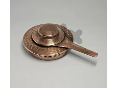 30$ vintage Stlöckli Netstal Swiss-made hammered copper fondue burner