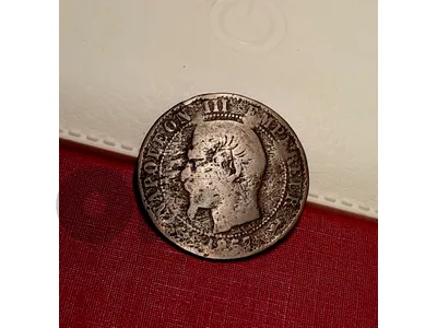 France 1857 Napoleon III 5 centimes bronze 5g coin