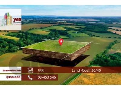 Baabdat/Sfaileh 800m2 | Land | Zone 20/40 | Prime Location | TCH