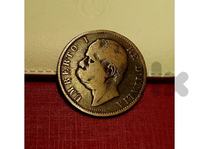 Italy 1894 Rome 10 Centesimi King Umberto I copper coin