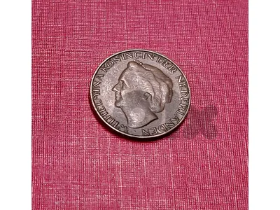 Netherlands 1948 Queen Wilhelmina 1 cent bronze coin