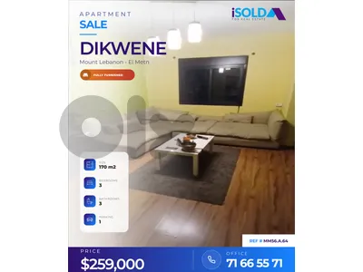Decorated furnished 170 m2 apartment 4sale in Dikwene-MM56.A.64
