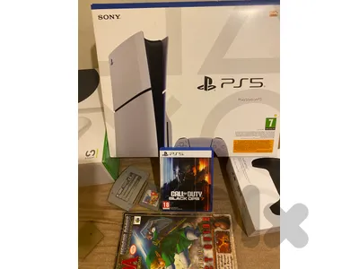 ps5 slim disc europe 2 controller 2 games