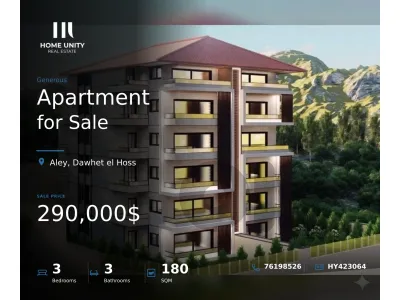 apartment for sale in Dawhet el Hoss, Aley , installments
