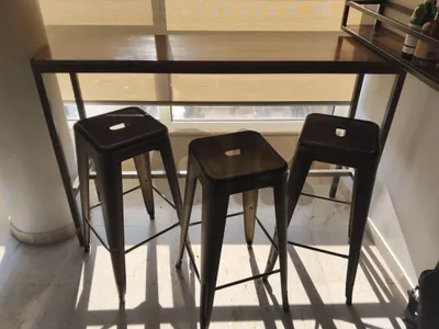 bar with stools