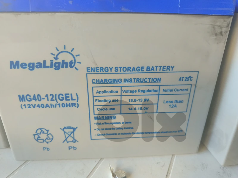 used Gel 12v 40Ah