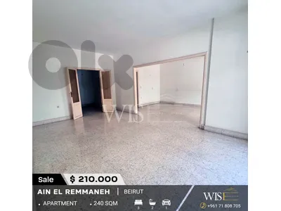 🏠 240 SQM Apartment for SALE in Ain El Remmaneh – Calm Area!