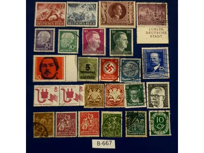 Germany Reich Nazi Hitler 25 stamps Lot# B-667
