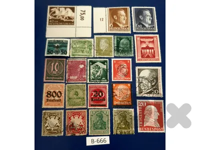 Germany Reich Nazi Hitler 22 stamps Lot# B-666